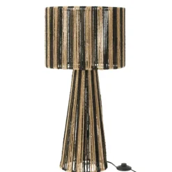Lampe salon en cordes rayées
