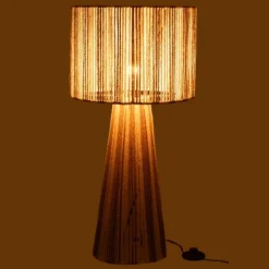 Lampe salon en cordes rayées