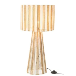 Lampe salon en cordes rayées
