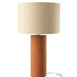 Lampe sur pied en terre cuite
