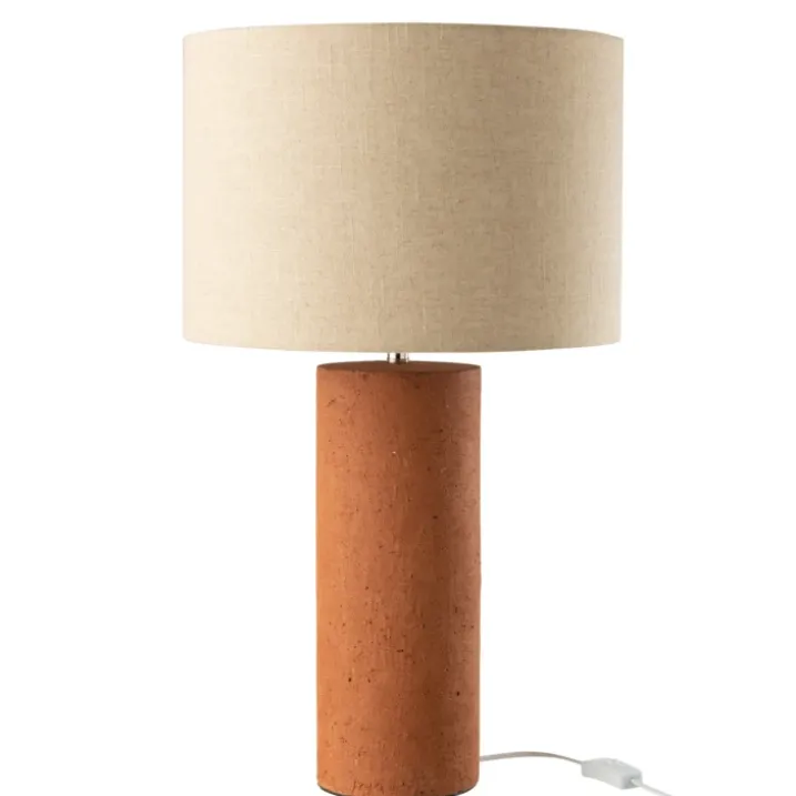 Lampe sur pied en terre cuite