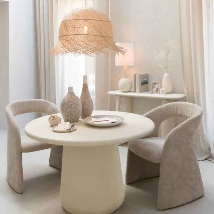 Lampe suspendue ronde en rotin
