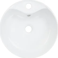 Lavabo rond avec trop-plein