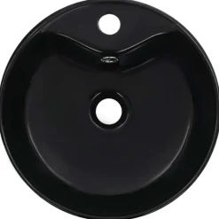 Lavabo rond avec trop-plein