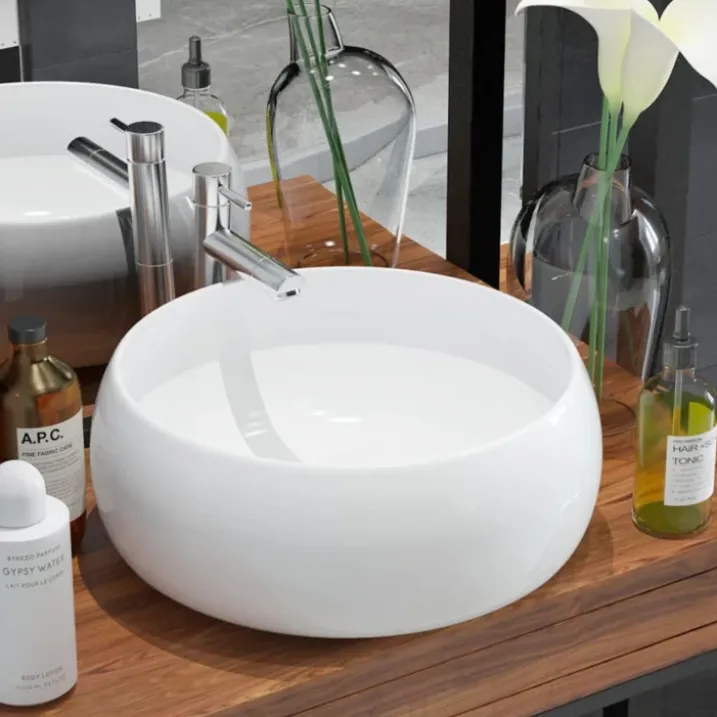 Lavabo rond et tendance