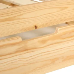 Lit cabane enfant en bois avec rangements intégrés