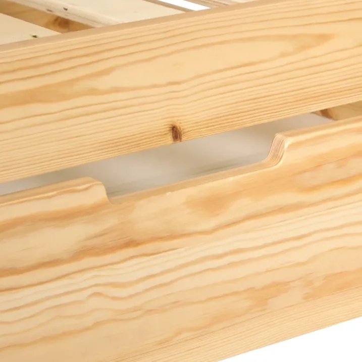 Lit cabane enfant en bois avec rangements intégrés