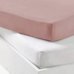 Lot alèse imperméable et drap-housse bébé en coton