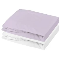Lot alèse imperméable et drap-housse bébé en coton