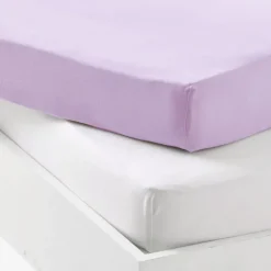 Lot alèse imperméable et drap-housse bébé en coton
