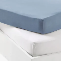 Lot alèse imperméable et drap-housse bébé en coton