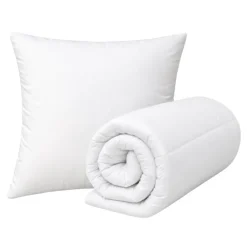 Lot couette chaude premium anti-acariens+ 1 oreiller respirant