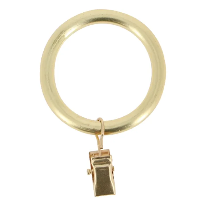Lot de 10 anneaux D52 avec pincepour tringle - D28