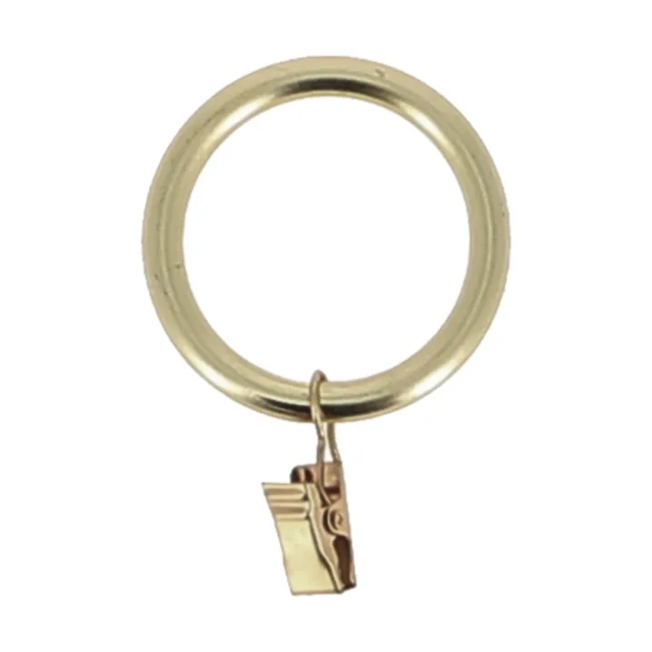 Lot de 10 anneaux D52 avec pincepour tringle - D28
