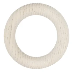 Lot de 10 anneaux en frêne pour tringle D28 mm