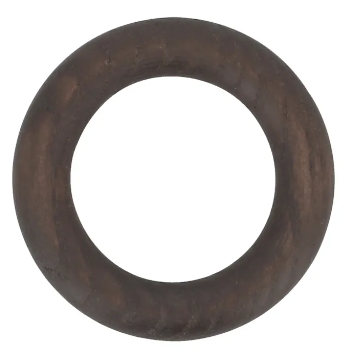 Lot de 10 anneaux en frêne pour tringle D28 mm