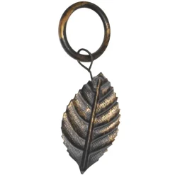 Lot de 6 anneaux feuille pour rideaux D20 mm