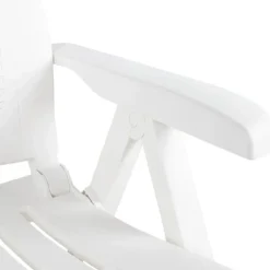 Lot de 2 chaises de jardin inclinables pliantes