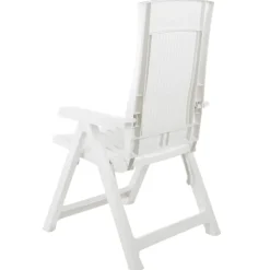 Lot de 2 chaises de jardin inclinables pliantes