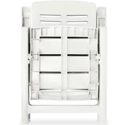 Lot de 2 chaises de jardin inclinables pliables