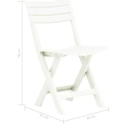 Lot de 2 chaises de jardin pliantes