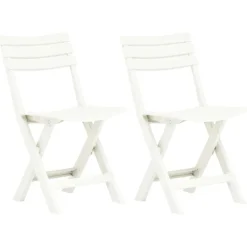 Lot de 2 chaises de jardin pliantes