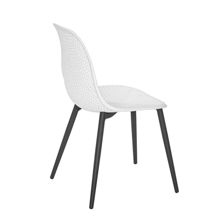 Lot de 2 chaises exterieur en résine tressée