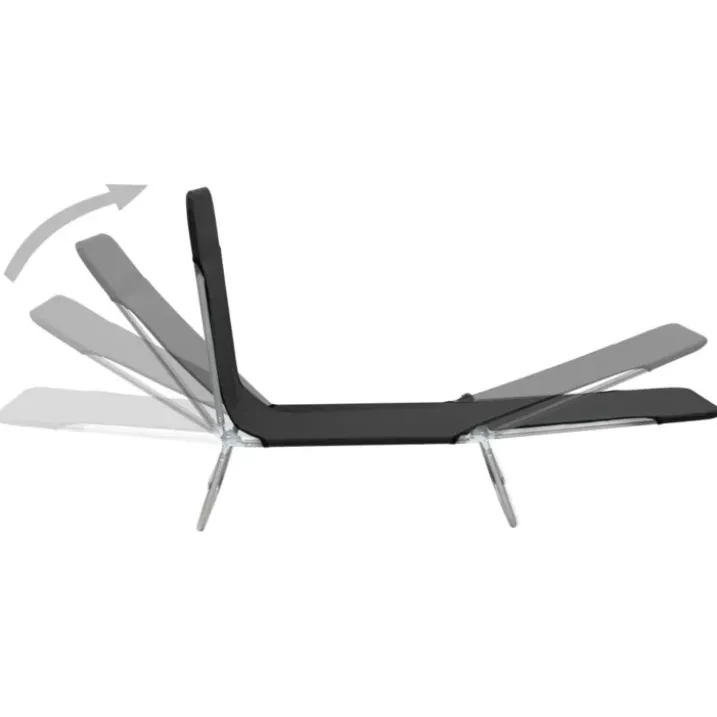 Lot de 2 chaises longues pliables