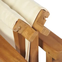 Lot de 2 chaises pliantes en Teck Saint-Tropez