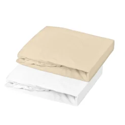 Lot de 2 draps housse en jersey