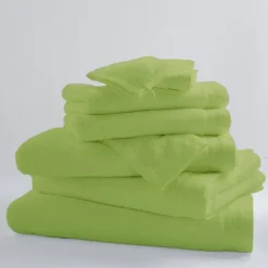 Lot de 6 Gants De Toilette Unis et Colorés
