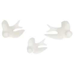 Lot de 3 oiseaux en dolomite décoration murale