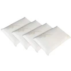 Lot de 4 oreillers à mémoire de forme BIO