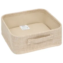 Lot de 4 paniers de rangement avec effet tissé