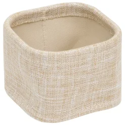 Lot de 4 paniers de rangement avec effet tissé