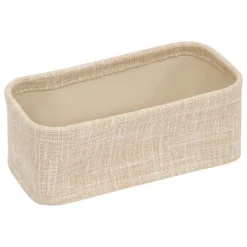 Lot de 4 paniers de rangement avec effet tissé