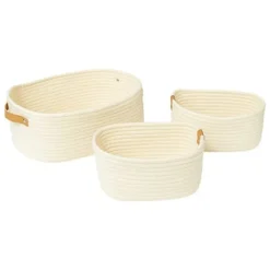 Lot de 3 paniers emboîtables