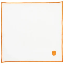 Lot de 4 serviettes de table brodées
