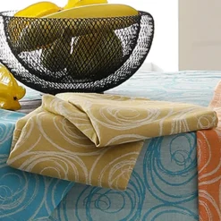 Lot de 3 serviettes de table spirale