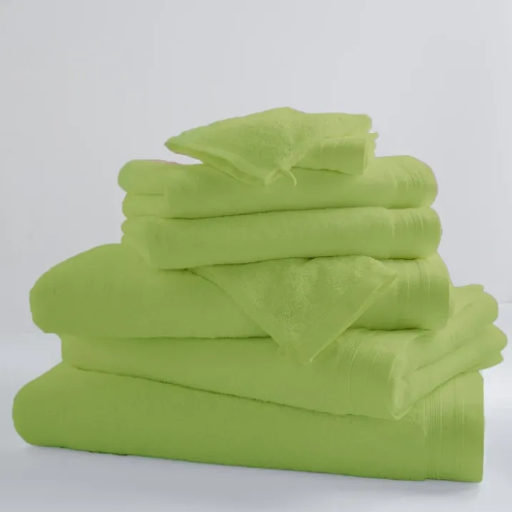 Lot de 2 Serviettes De Toilette Unies et Colorées