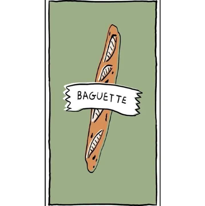 Lot de 15 serviettes en papier baguette