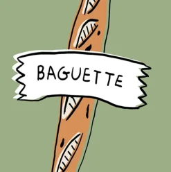 Lot de 15 serviettes en papier baguette