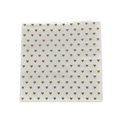 Lot de 20 serviettes en papier coeurs