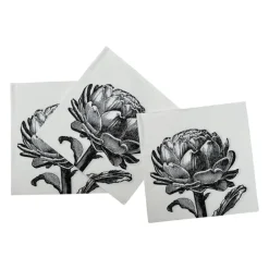 Lot de 20 serviettes papier artichaud