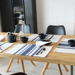 Lot de 4 Sets de table coton épais Rustique