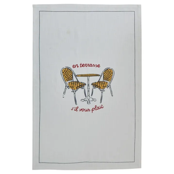 Lot de 3 torchons de cuisine en coton imprimé