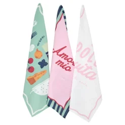 Lot de 3 torchons italien en coton