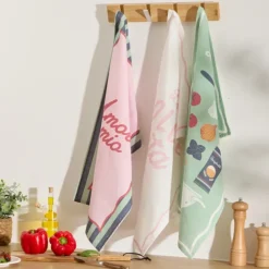 Lot de 3 torchons italien en coton