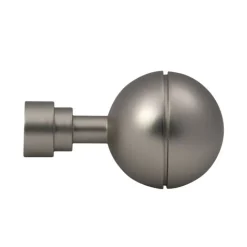 Lot 2 embouts de tringle "sphère unie"