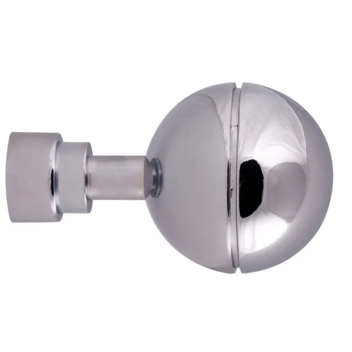 Lot 2 embouts de tringle "sphère unie"